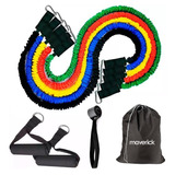 Kit De 5 Bandas Elasticas Tela Protectora Fitness Maverick