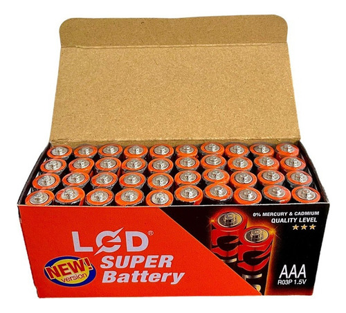 Pack Caja 40 Pilas Lcd Doble Aa - Mitiendacl