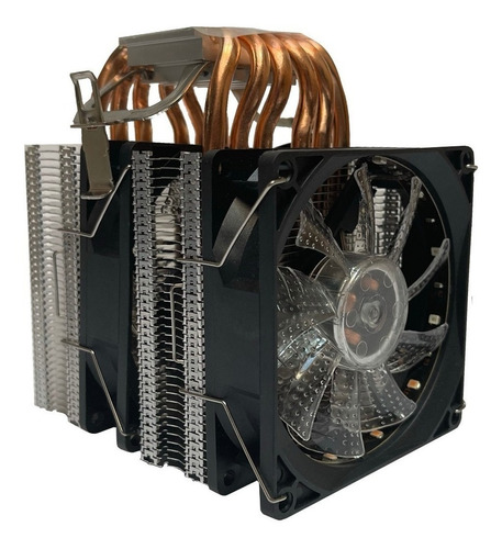 Fan Cooler Disipador Rgb Intel Y Amd 6 Tubos Ventilador Pc 