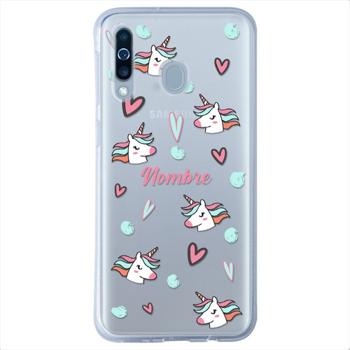 Funda Para Galaxy Unicornio Personalizada Tu Nombre