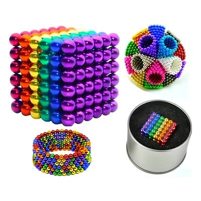 Mini Perlas Magnéticas Antiestrés 216 De Colores