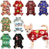 Xtinmee 8 Piezas De Pijamas De Navidad Para Perros, Ropa Sua