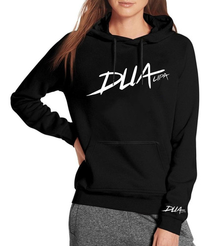 Sudadera Dua Lipa Logo Blanco Hoodie