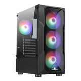 Gabinete Chasis Gamer Iceberg Flow Gs Rgb Vidrio 4 Fan Argb