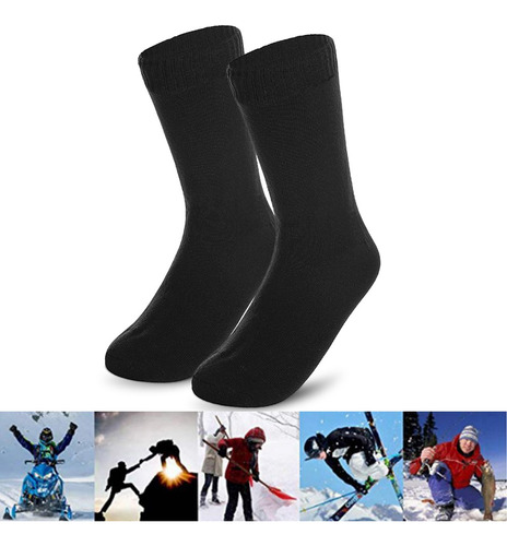 Kit 3 Meia Masculina Neve Térmica Frio Lã Grossa Peluda