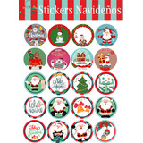 Etiquetas Stickers Navideños, Navidad, Autoadhesivas X20