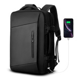 Mochila Maleta Impermeable Antirrobo Expansible 35l Usb