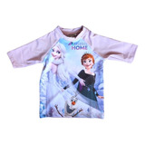 Remera Uv Niña Proteccion Solar Frozen Original Disney ®