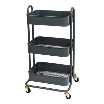 We R A La Cart Storage Cart Burnt Ash | Carrito Organizador