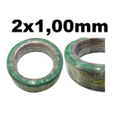 Rolo 100 Mt Fio Paralelo Bicolor 2x1 Mm Cristal Automotivo