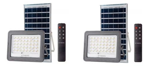 Reflector Led 60w X2 Panel Solar Exterior Alta Potencia Ip65