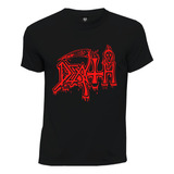 Camiseta Rock Metal Death Calavera