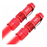 Roup Yp-100 - Linterna Led De Luz Roja, Con Zoom, Resistente