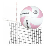 Pelota Voley Vulcanizada + Red 5mts + Antenas +portaantenas-