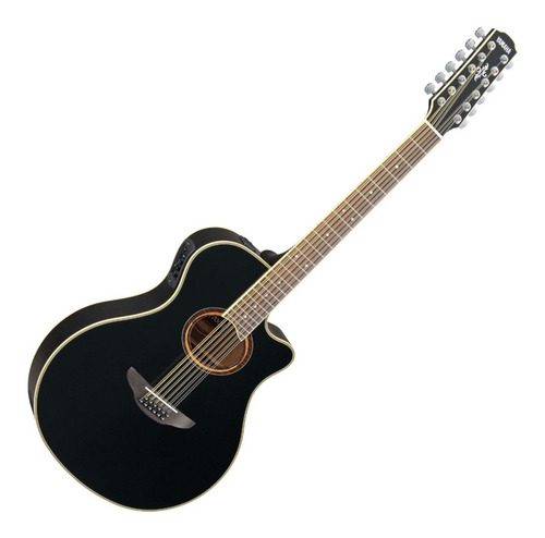 Guitarra Yamaha Electroacústica Apx700 12 Cuerdas Black