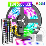 Tira De Leds Rgb 5050 Luces Led 15m Multicolor Con Control