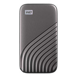 Disco Duro Externo Ssd Wd 1tb My Passport, Gris, Rápido Y Se