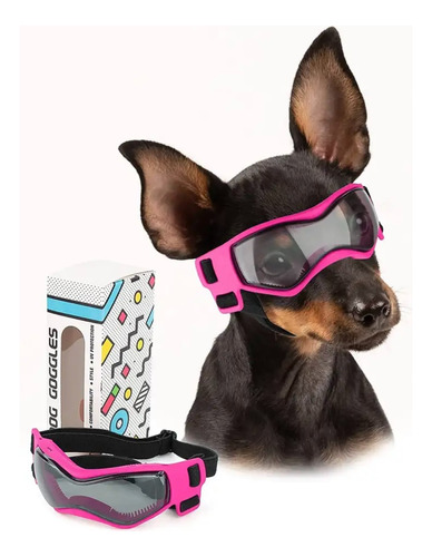 Óculos Para Cachorro De Sol Pet Cão Cães Proteçao Uv - Rosa