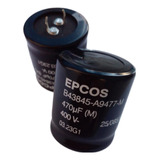 Capacitor Eletrolítico 470uf X 400v B43845-a9477-m  20pçs