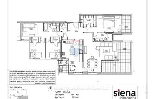 Departamento 3d+estar Semi Nuevo Siena Las Condes - Imagen 3