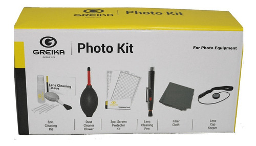 Kit Limpeza Câmeras E Lente 8 Em 1 Greika Wt 2048 Photo Kit