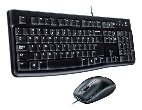 Kit Teclado Mouse Logitech Mk120 Alambrico Usb 920-004428