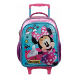 Mochila Minnie Disney Rodinha Escolar Creche Pequena 36x26