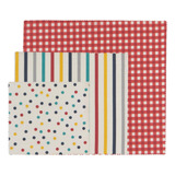 Now Designs Dots & Stripes - Envoltura De Cera De Abeja, Paq