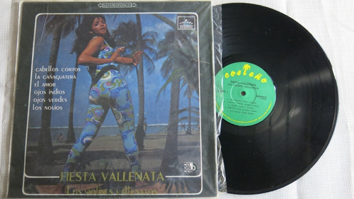 Vinyl Vinilo Lp Acetato Fiesta Vallenata Violines Vallenatos