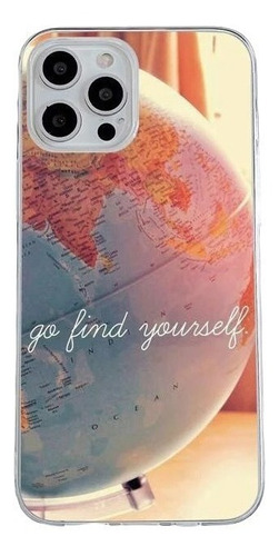 Funda Generica Para iPhone Silicona Viaje Mundo Mapa Travel