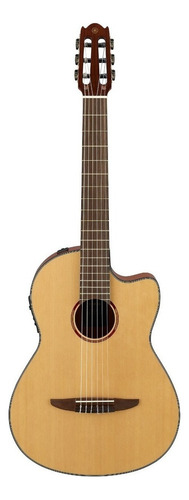 Guitarra Electroacústica Yamaha Nx Ncx1 Para Diestros Natural Nogal Brillante