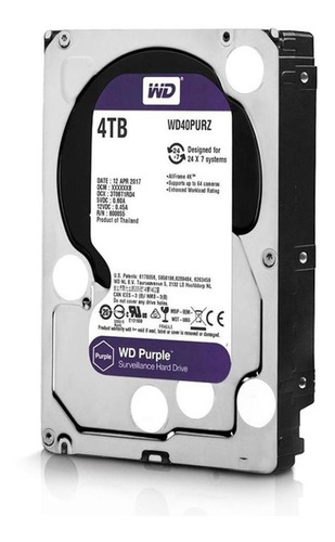 Hd Wd Purple Surveillance 4tb 3.5 Sata Western Digital