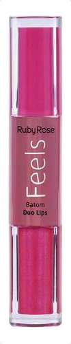 Labial Ruby Rose Duo Lips Feels Color R - g a $3333