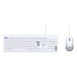 Combo Soft Teclado + Mouse Usb 2m Branco