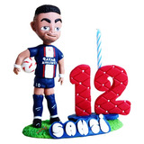 Adorno Pastel Futbol Neymar Cake Topper Personalizado