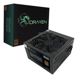 Fonte Gamer Draxen Draxen Dn600 600w 80 Plus Pfc Bivolt