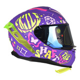 Casco Integral Shaft 598gtr Lovely Mrdo Amrllon Visor Irdmaz