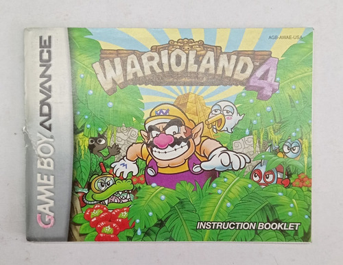 Manual Wario Land 4 Game Boy Advance Rtrmx Vj