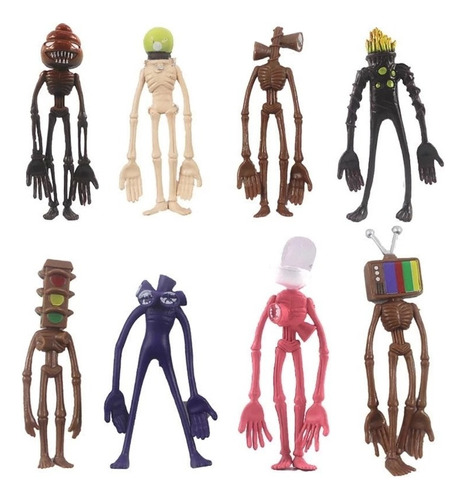 . 8 Figuras De Muñecas Sirenhead Horror Model Regalos Para .