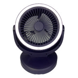 Mini Ventilador De Escritorio 2/1 Con Lampara Led Recargable