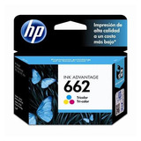 Tinta Hp Cz104al 662 Color Tricolor