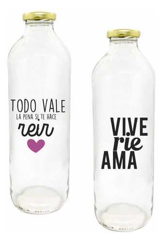 Etiquetas / Stickers Autoadhesivos Botellas Vidrio X 12 Un!!