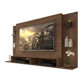 Mueble Panel Para Televisor 60 Moderno Con Repisa En Vidrio