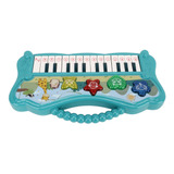 Teclado Y Piano Portátil De Música Verde Para Niños, Mini Di