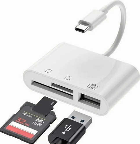 Lector Usbc Otg Para Samsung Lector Memorias Sd/microsd/usb