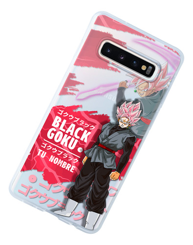 Funda Para Galaxy Dragon Ball Super Goku Black Con Tu Nombre