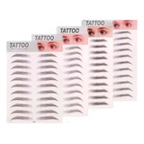 Cejas Realistas Naturales 4d Adhesivas Impermeables 11 Pares