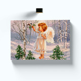 Angel Navideño Cuadro Decorativo 60x40cm