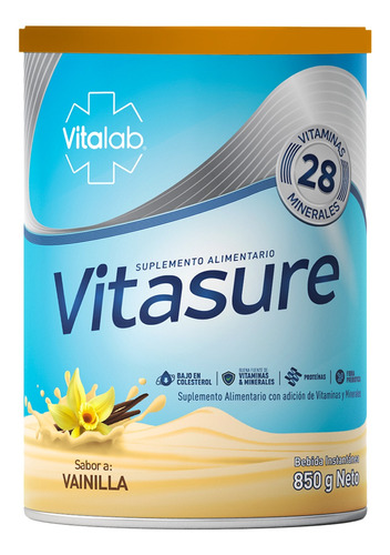 Vitasure Vainilla Polvo 850 Gr.