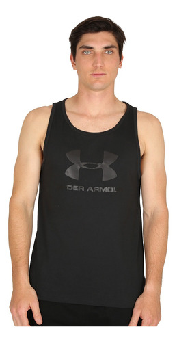 Musculosa Under Armour Logo Tank En Negro | Stock Center